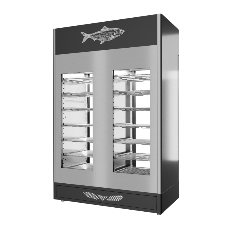 Stagionello® Fish Curing Device Twin 100 + 100 Kg 2 vetri - immagine 11