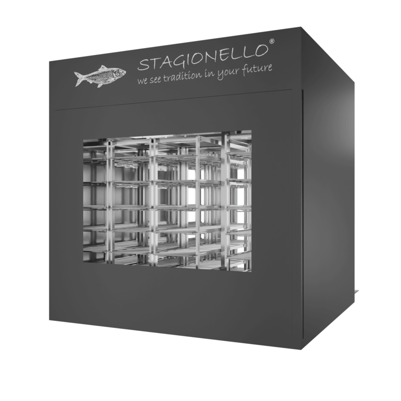 Stagionello® Fish Curing Device 1200 Kg Walk-in 2 vetri - immagine 2