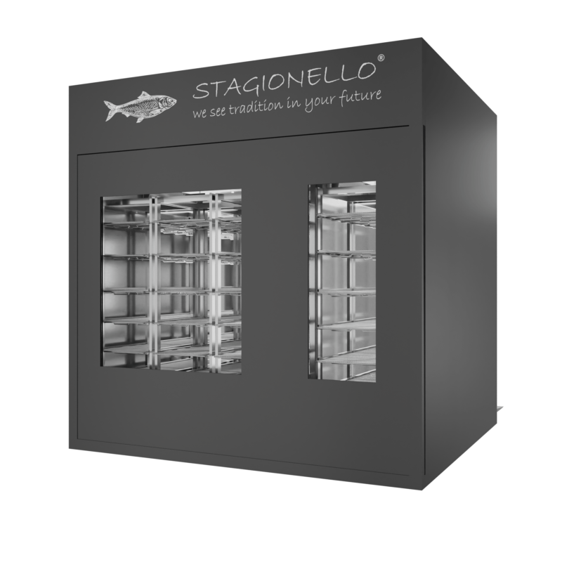 Stagionello® Fish Curing Device 300/900 Kg Walk-in 2 vetri - immagine 2