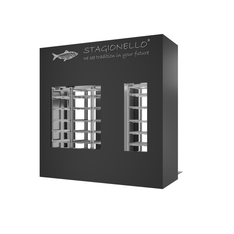 Stagionello® Fish Curing Device 100/300 Kg Walk-in 2 vetri - immagine 2