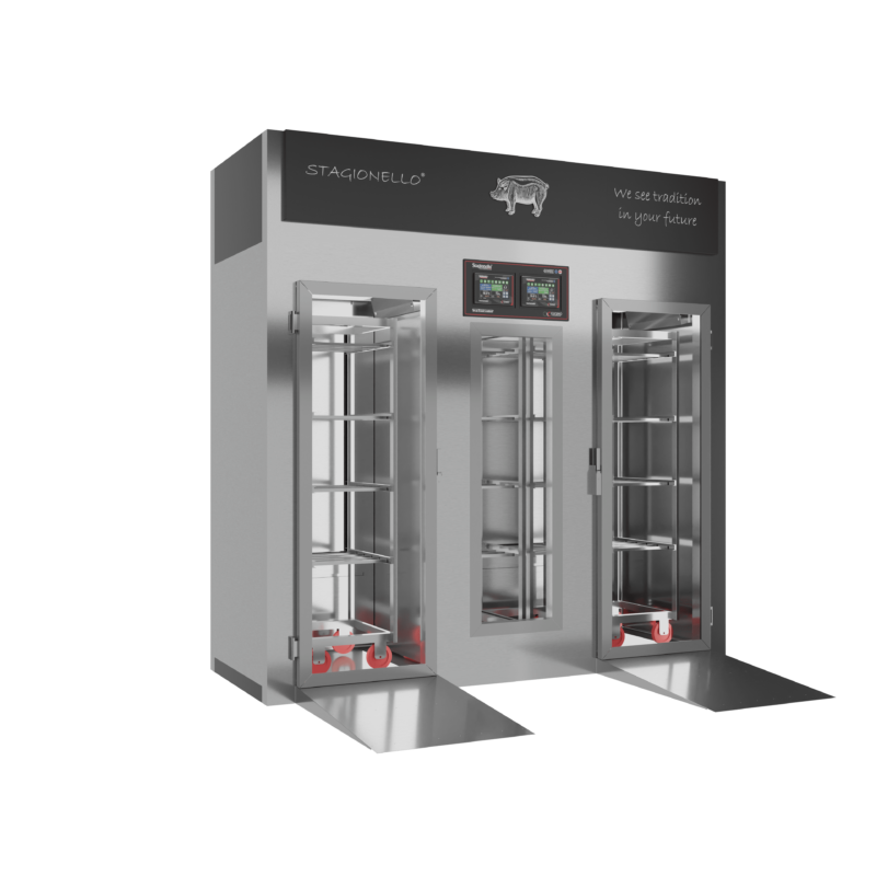 Stagionello® Salami Curing Device 100/300 Kg Walk-in Porta a vetro - immagine 2